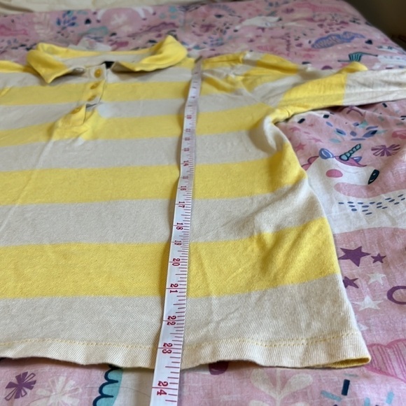 J. Crew Fitted Button-Front Stripe Rugby Top in Lemon Zest Natural - Picture 10 of 12